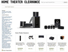 Tablet Screenshot of hometheaterclearance.com